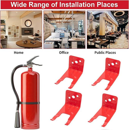 Universal Fire Extinguisher Bracket, Fire Extinguisher Mounts & Brackets (U Hook - 4 Pack)