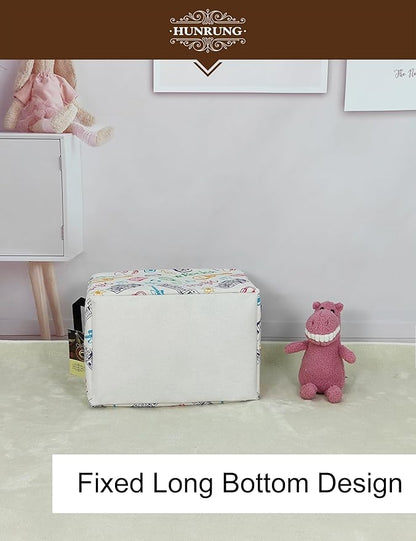 HUNRUNG Rectangle Storage Basket Cute Canvas Organizer Bin for Pet/Children Toys, Books, Clothes Perfect for Rooms/Playroom(REC-Musical instrument)