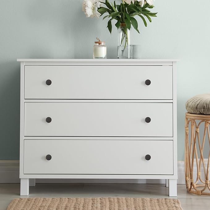 Ravinte 10 Pack Cabinet Knobs Pearl Grey Kitchen Cabinet Knobs Round Dresser Drawer Pulls Closet Door Pulls 1-1/5 Inch