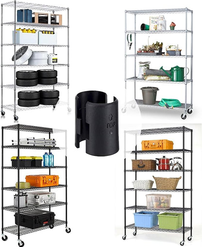 Wire Shelf Clips,26 Packs Wire Shelving Shelf Lock Clips for 1" Post- Shelving Sleeves,13 Pairs of Wire Rack Lock Clip,Fits with Thunder Group,Alera,Metro,Honey Can Do,Regency,Eagle& More