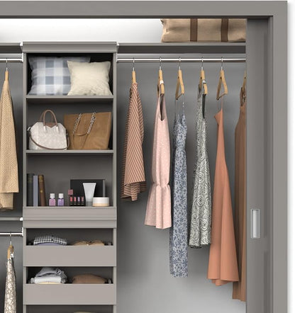 ClosetMaid Modular Storage Shelf and Hang Rod Kit, Taupe