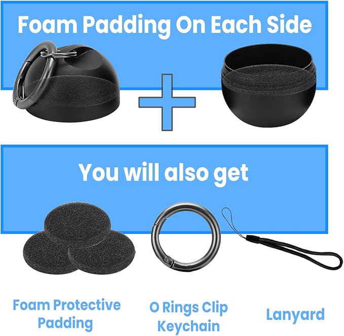 Jewelry Ring Holder Keychain,Portable Travel Sports Ring Keeper Case,Mini Small Versatile Carrying Display Storage Organizer Box With Key Chain
