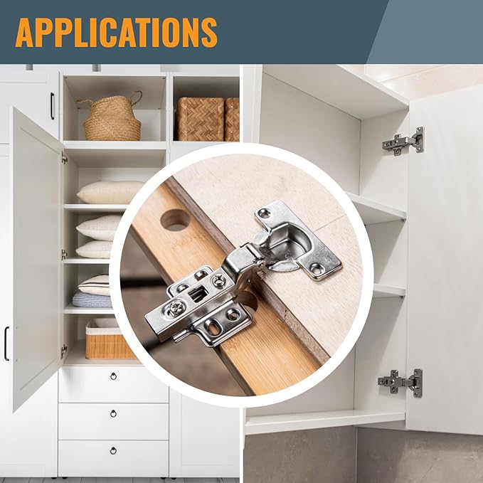 POWERTEC Cabinet Hinge Jig w/ 35mm Forstner Bit, Concealed Hinge Jig for Cabinet Door Mounting & Cabinet Hardware Installation, Woodworking Tools for Cabinet Hinges Installation (71847V)