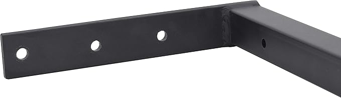 OVOV 2 Pack Heavy Duty Shelf Brackets Wall Mounted Industrial Farmhouse Floating Shelf Brackets with Lip