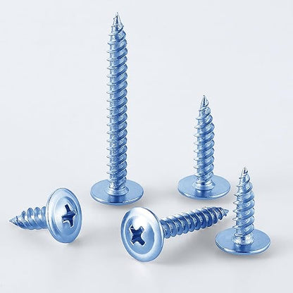 (200 pcs) Wensilon #10×1-1/4" Phillips Truss Head Wood Galvanized Iron Quick Metal Self Tapping