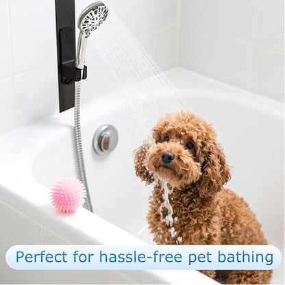 Modular Magnetic Handheld Shower Head Holder, 5-Section Customizable Sliding Rail with Tool-Free Adhesive Installation, Adjustable Height and Angle for Shower Chairs, Kids, Pets, Elderly, RV, Bathtub