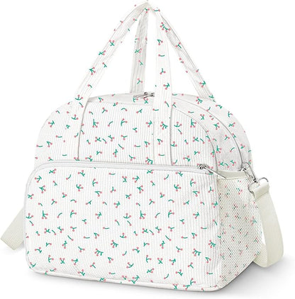Coobiiya Lunch Bag Lunch Box for Women Men,12L Reusable Cute Corduroy Lunchbag Large Capacity- Leakproof, Insulated LunchBox Tote