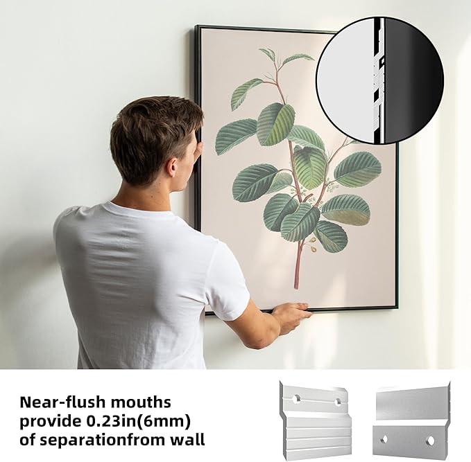 French Cleat Picture Hanger 30 Inch, Pilot Edition, Heavy Duty Z Bar Hanger with Smart Alignment Design, 200 lbs Mirror Mounting Hardware for Cabinets, Shelves & Wall Décor