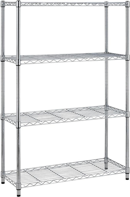 PayLessHere | 4-Tier Wire Shelf | 36"x14"x54" | Chrome | Adjustable Racks | Heavy-Duty Storage Shelves, Holds Upto 1000 lbs | Rust-Resistant, No-Tool Assembly | for Home, Garage Shelving
