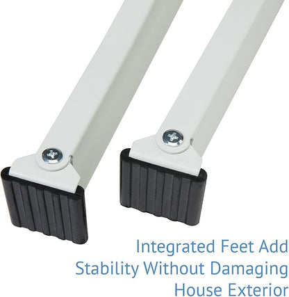 Ivation Air Conditioner Support Bracket, No Tools or Drilling Required - Easy to Install Window AC Mount - Heavy Duty Steel, Holds Up to 200lbs - Fits Single Or Double Hung Windows 19.25H by 17.25L
