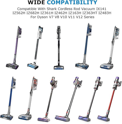 Wall Mount Holder Compatible with Shark Cordless Rod Vacuum IX141 IZ562H IZ682H IZ361H IZ462H IZ163H IZ363HT IZ483H for Dyson V7 V8 V10 V11 V12 Handheld Vacuum Accessories