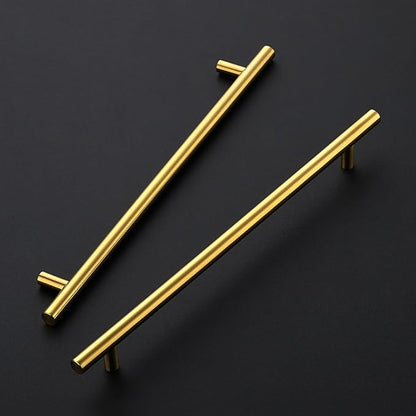 JOY DECOR 25 Pack 12-1/2 Inch Cabinet Pulls Kitchen Cabinet Handles with 10 Inch Hole Center Brushed Brass Cabinet Hardware Stainless Steel Kitchen Drawer Pulls 256mm Hole Centers