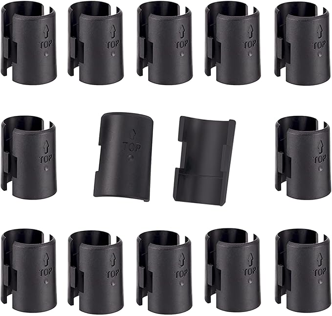 Wire Shelf Clips - Wire Shelving Shelf Lock Clips for 1" Post Shelvings-Shelving Sleeves Replacements for Wire Shelving System Plastic Accessories Parts,26Pack