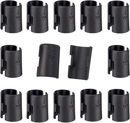 Wire Shelf Clips - Wire Shelving Shelf Lock Clips for 1" Post Shelvings-Shelving Sleeves Replacements for Wire Shelving System Plastic Accessories Parts,26Pack