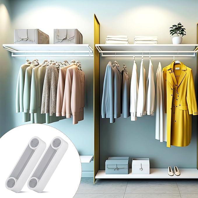 10 Pcs Plastic Rod Spacer Cap Closet Rod End Caps Wire Shelf End Caps Closet System Parts Shelf Caps for Wire Shelves