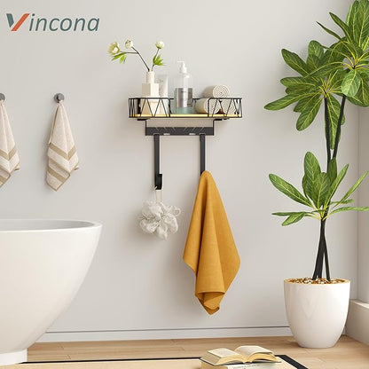 Ironing Board Hanger with Removable Hooks, Ironing Board Holder Wall Mounted for T/Y Leg, Space Saving Iron Holder for Laundry Room Storage and Organization, Black