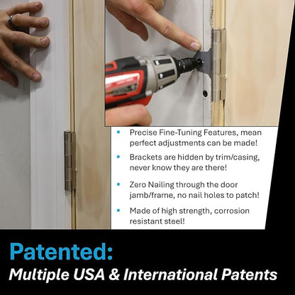 EXPR® Premium Door Install Kit - Max Strength (Secures Both Sides) | Official Door Stud® Bracket