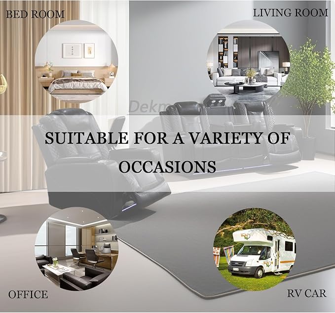 Recliner Power Sofa Set, Living Room Furniture Sets, Black Breathing Leather Reclining Sofa and Chair with Drop-down Table/Cup Holder/LED Light/USB Port Living Room Sofa Set for RV Car, Office