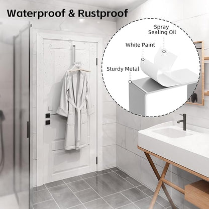 Over The Door Hanger Folding Clothes Drying Rack, Folding Hanging Clothes Rack for Indoor Laundry Room Bathroom Compact Small Space Foldable Portable Over Door Hanging Hook Collapsible