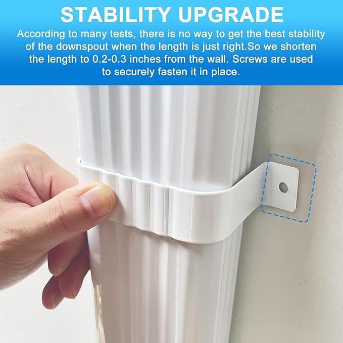 Downspout Adapter Gutter Downspout Strap 2pcs (2 inch x 3 inch)