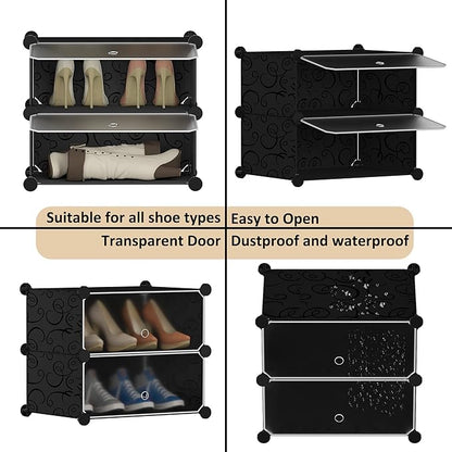 HOMIDEC Shoe Storage, 10-Tier Shoe Rack Organizer for Closet 20 Pair Narrow Shoes Shelf Cabinet for Entryway, Bedroom and Hallway
