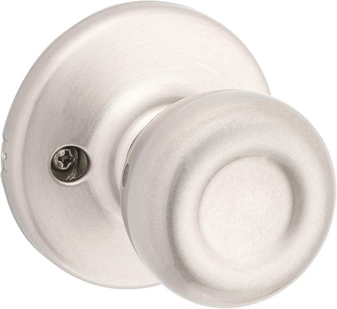 Kwikset 92001-565 Tylo Passage Hall/Closet Knob in Satin Nickel (Pack of 2)