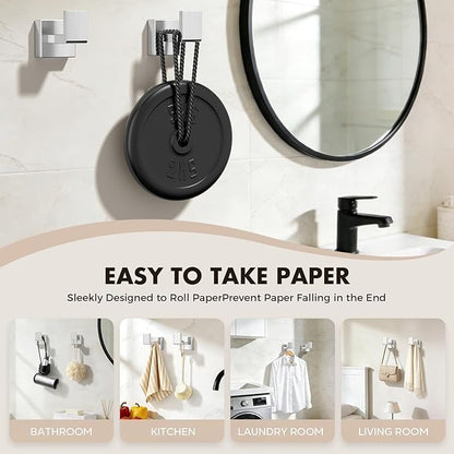 Bathroom Accessories Towel Bar Set: 20 Pieces Brushed Nickel Square Bathroom Hardware SUS304 Stainless Steel - Wall Mounted Towel Rack&Toilet Paper Holder&Towel Ring and Towel Hook