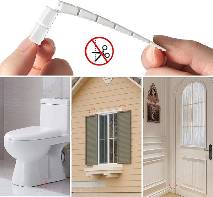 12 Pack White Multi Purpose Furniture Plastic Shims for Leveling Extreme Weight Capacity Wedges Easy to Snap Cut-to-fit Size Leveler for Toilet Shims, Doors, Windows, Sheds, Table