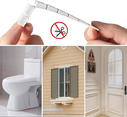 12 Pack White Multi Purpose Furniture Plastic Shims for Leveling Extreme Weight Capacity Wedges Easy to Snap Cut-to-fit Size Leveler for Toilet Shims, Doors, Windows, Sheds, Table