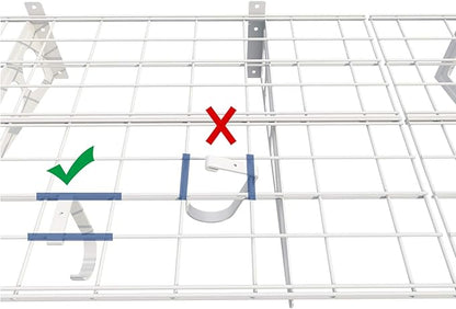 FLEXIMOUNTS 2-Pack 2x6ft Garage Shelving with Hooks 24-inch-by-72-inch Wall Shelf Garage Storage Rack Floating Shelves, White, Classic Series