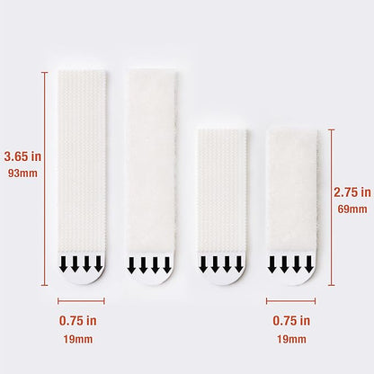 36-Pairs (16-L, 20-M, 72 Strips) Picture Hanging Strips Value Pack, Removable Hook and Loop Tape, Picture Hanger Damage Free, Adhesive Strips for Frame Hangingl, Heavy Duty