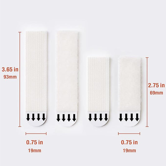 36-Pairs (16-L, 20-M, 72 Strips) Picture Hanging Strips Value Pack, Removable Hook and Loop Tape, Picture Hanger Damage Free, Adhesive Strips for Frame Hangingl, Heavy Duty