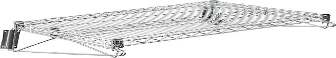 Heavy Duty Chrome Wire Storage Wall Shelf | Commercial-Grade Wall-Mounted Shelf for Kitchen, Pantry, Garage, Restaurant (18" x 60")