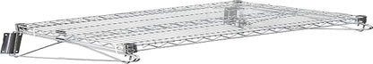 Heavy Duty Chrome Wire Storage Wall Shelf | Commercial-Grade Wall-Mounted Shelf for Kitchen, Pantry, Garage, Restaurant (18" x 60")