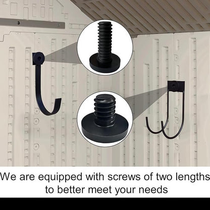 4-Pack Storage Shed Hooks for Suncast,Resin Shelf Accessory Outdoor Sheds Storage,with EZ Bolt Assembly,Replaceable Screws, Reusable,for Suncast Select Outdoor Shed Models