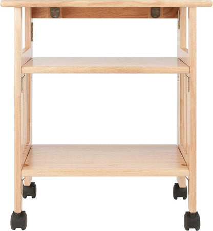 Winsome Mission 2-Shelf Wood Mobile Printer Stand, Brown (81628)