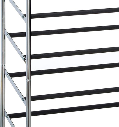Whitmor 10 Tier Shoe Tower, 50 Pair, Chrome