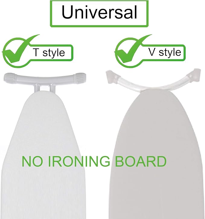 YYST Bendable Ironing Board Wall Holder Wall Mount Wall Storage Clip - Fit T-Leg Style Or Y- Leg Style Ironing Board