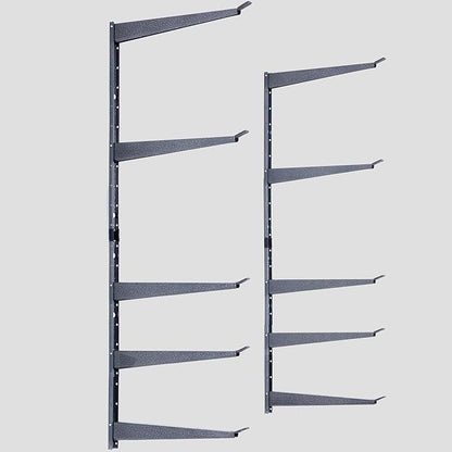 Delta Heavy Duty Lumber Storage Rack Cycle, Holds Up to 800 lbs - Easy to Install Wood Storage Rack with Fully Adjustable Arms - Steel Construction Storage Solution for Garage, Basement & Pantry