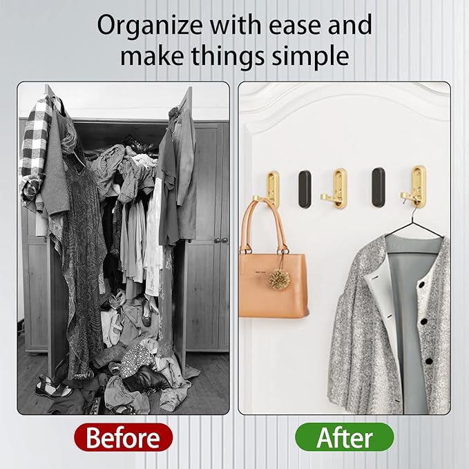 Heavy Duty Wall Hooks - Silver Metal, Modern Design, Ideal for Bathroom, Wall, Towel, No Drill Mounting
