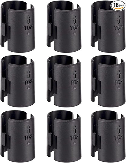 Wire Shelf Clips,18-Packs Wire Shelving Shelf Lock Clips for 1" Post- Shelving Sleeves,Fits with Thunder Group,Alera,Honey Can Do,Eagle,Regency,Metro & More