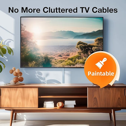 Delamu 157in Delamu Cord Hider Wall for Wall Mounted TV, Wire Hider Kit