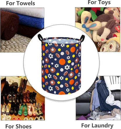 Kids Hamper Storage Bins Organizer Toy Box Laundry Basket Large Canvas Collapsible Chest for Home/Dorm/Kitchen/Pet/Office/Closet/Shelf/Gift Baskets