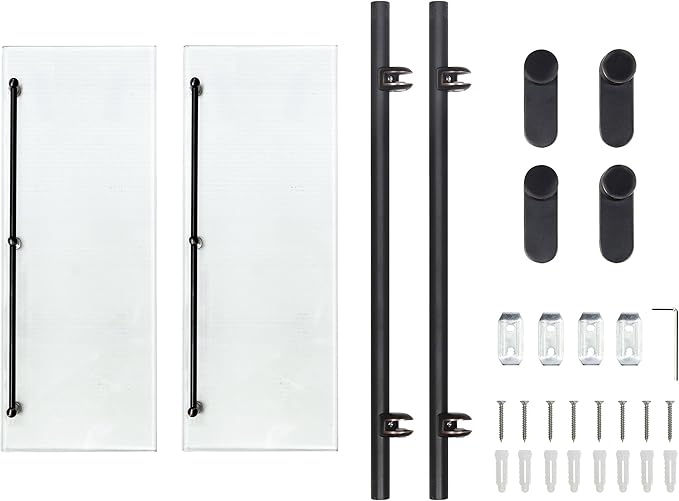 Double Wall Glass Shelf with Pre-Installed Rail - Rubbed Bronze - Oval Series - 5 Year Warrantee