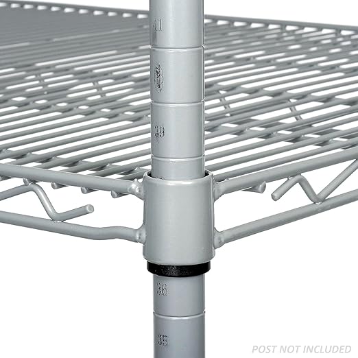 Nexel Wire Shelf, Silver Epoxy Finish, 21"W x 54"L