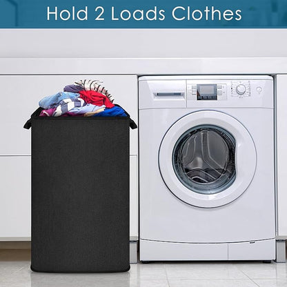 SNIGJAT Large Laundry Hamper, Tall Laundry Hamper with Sturdy Handles, Hampers for Laundry, Rectangular Dirty Clothes Hamper for Bedroom, Extra Large Laundry Basket for Clothes Toys, 80 L