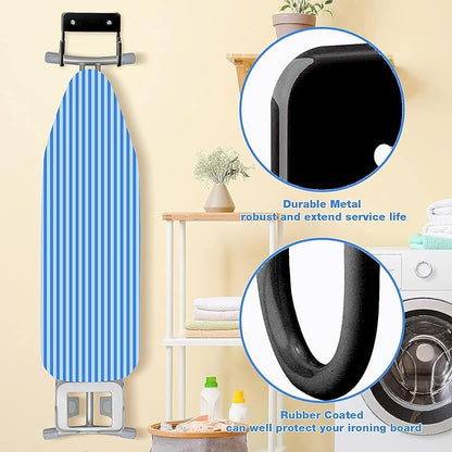 Ironing Board Wall Mount Ironing Board Hanger Wall Mount for Laundry Rooms, Black