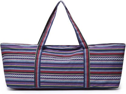 Large Yoga Mat Bag for Women Men, Travel Gym Bag for Pilates Office Beach Workout, Yoga Mat Tote Carrier with Mat Strap for 1/4" 1/2" Thick Exercise Yoga Mat