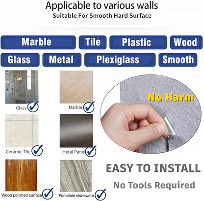 Heavy Duty Adhesive Hooks 24 Pack - Holds 15 lbs, No Drill Stick Plastic Hook Hangers for Hanging Towel Shower Bathroom, Kitchen, Cabinet - Strong Wall Hanger for Ornaments, Apartment Bedroom