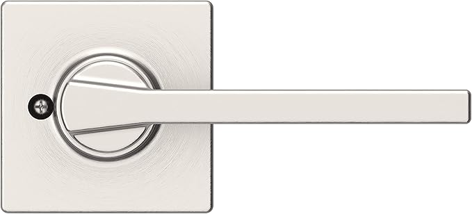 Kwikset Casey Dummy Door Handle, Single Sided Lever for Closets, French Double Doors, and Pantry, Satin Nickel Non-Turning Reversible Interior Push/Pull Lever, with Microban Protection (Pack of 10)